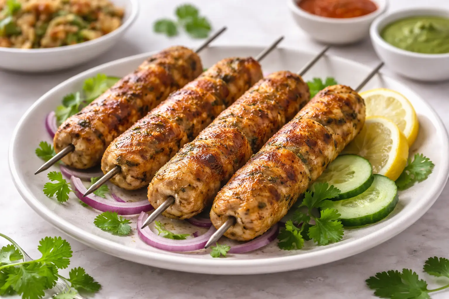 Afghan Chopan Kebab serving Bisset